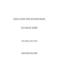 Fünf Gesänge, Op.105: No.2 My Slumber Grows More and More Peaceful (c sharp minor) by Johannes Brahms