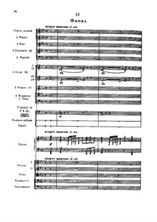 Andante und Finale für Klavier und Orchester, TH 241 Op.79: Nr.2 Finale by Pjotr Tschaikowski