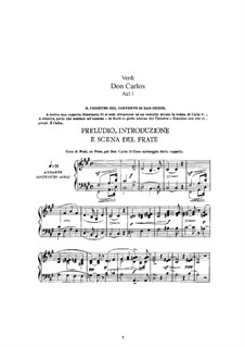 Don Carlos: Bearbeitung für Stimmen und Klavier (Version in vier Akten) by Giuseppe Verdi