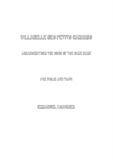 Villanelle des petits canards: Für Violine und Klavier by Emmanuel Chabrier