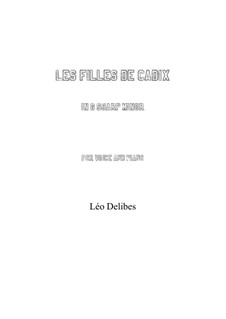 Les filles de Cadix: G sharp minor by Léo Delibes
