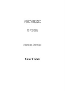 Nocturne: F minor by César Franck