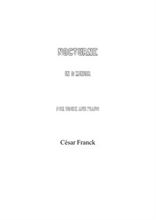 Nocturne: G minor by César Franck