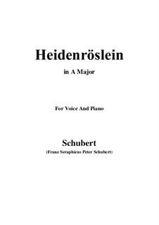 Heidenröslein, D.257 Op.3 No.3: Für Stimme und Klavier (A Major) by Franz Schubert