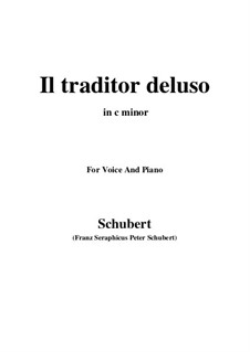Drei Lieder, D.902 Op.83: No.2 Il traditor deluso (c minor) by Franz Schubert