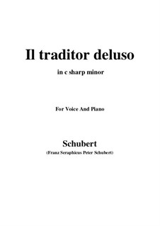 Drei Lieder, D.902 Op.83: No.2 Il traditor deluso (c sharp minor) by Franz Schubert