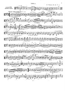 Drei Streichquartette, Op.41: Quartett Nr.3 – Bratschenstimme by Robert Schumann