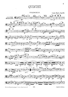 Klavierquintett in d-Moll, Op.130: Cellostimme by Louis Spohr