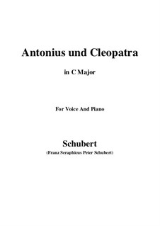 Antonius und Cleopatra: C-Dur by Franz Schubert
