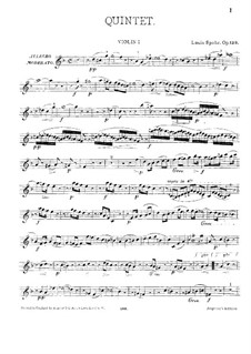Klavierquintett in d-Moll, Op.130: Violinstimme I by Louis Spohr