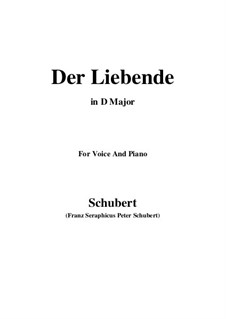 Der Liebende, D.207: Für Stimme und Klavier (D Major) by Franz Schubert