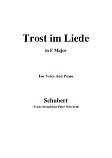 Trost im Liede, D.546: F-Dur by Franz Schubert