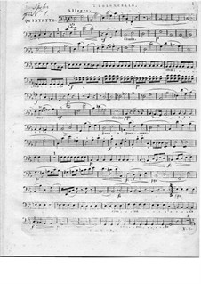 Zwei Streichquintette, Op.33: Quintett Nr.1 – Cellostimme by Louis Spohr