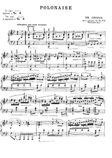 Polonäsen, Op. posth.71: Nr.2 in B-Dur by Frédéric Chopin