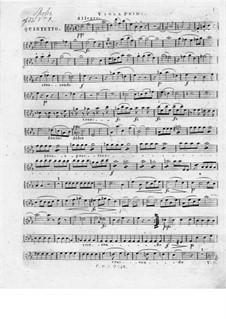 Zwei Streichquintette, Op.33: Quintett Nr.1 – Bratschenstimme I by Louis Spohr