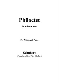Philoktet, D.540: A flat minor by Franz Schubert