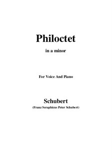 Philoktet, D.540: A minor by Franz Schubert