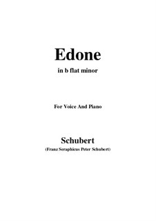 Edone, D.445: B flat minor by Franz Schubert