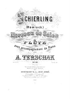 Schierling. Morceau de salon, Op.146: Partitur by Adolf Terschak
