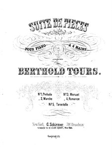 Stücke für Klavier, vierhändig: Stücke für Klavier, vierhändig by Berthold Tours