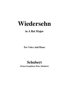 Wiedersehn, D.855: A flat Major by Franz Schubert