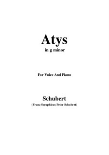 Atys, D.585: G minor by Franz Schubert