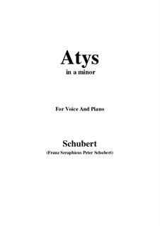 Atys, D.585: A minor by Franz Schubert