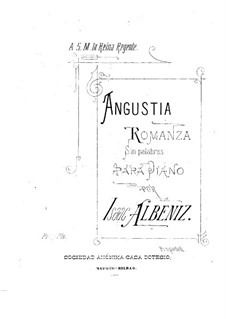 Angustia: Für einen Interpreten by Isaac Albéniz