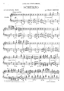 Klaviersonate Nr.1, Op.28: Klaviersonate Nr.1 by Isaac Albéniz