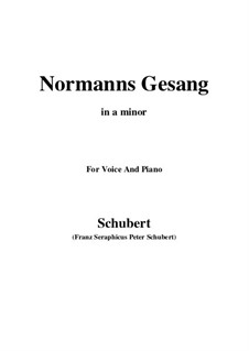 Normans Gesang, D.846 Op.52 No.5: Für Stimme und Klavier (A minor) by Franz Schubert