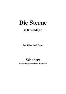 Die Sterne, D.684: D flat Major by Franz Schubert