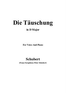 Die Täuschung, Op.165 No.4: D Major by Franz Schubert
