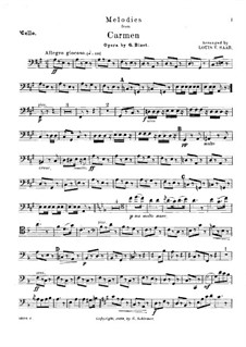 Ausgewählte Themen: Für Quintett – Cellostimme by Georges Bizet