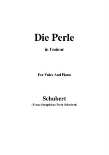 Die Perle, D.466: F minor by Franz Schubert