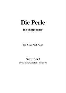 Die Perle, D.466: C sharp minor by Franz Schubert