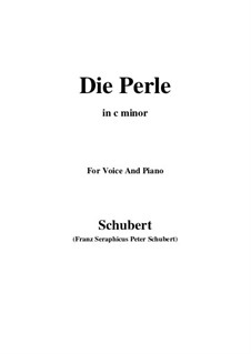 Die Perle, D.466: C minor by Franz Schubert