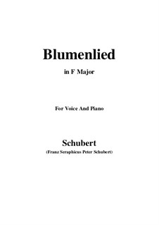 Blumenlied, D.431: F-Dur by Franz Schubert