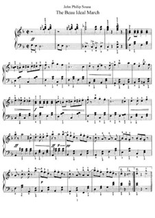 The Beau Ideal March: Für Klavier by John Philip Sousa