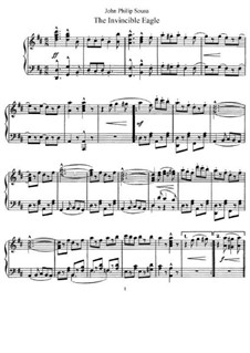 The Invincible Eagle March: Für Klavier by John Philip Sousa
