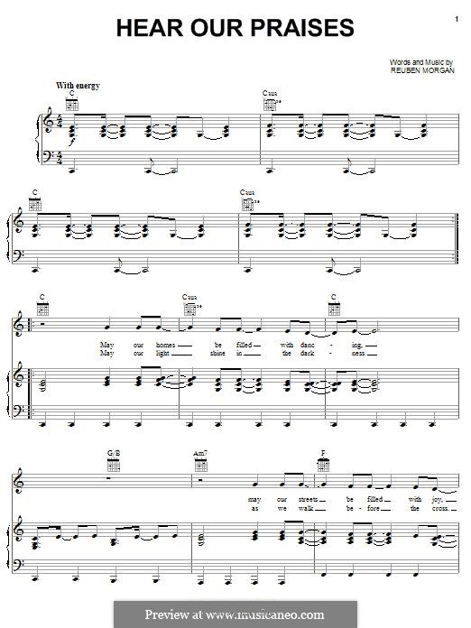 Hear Our Praises: Für Stimme und Klavier (oder Gitarre) by Reuben Morgan
