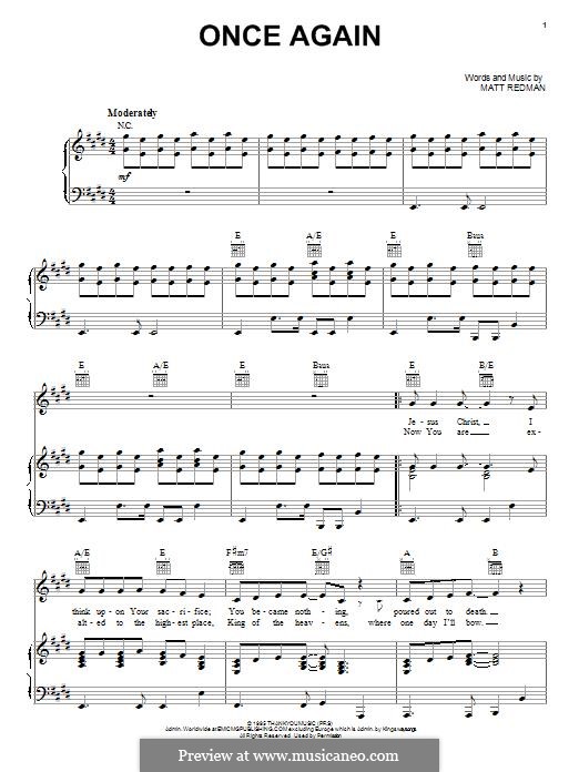 Once Again: Für Stimme und Klavier (oder Gitarre) by Matt Redman