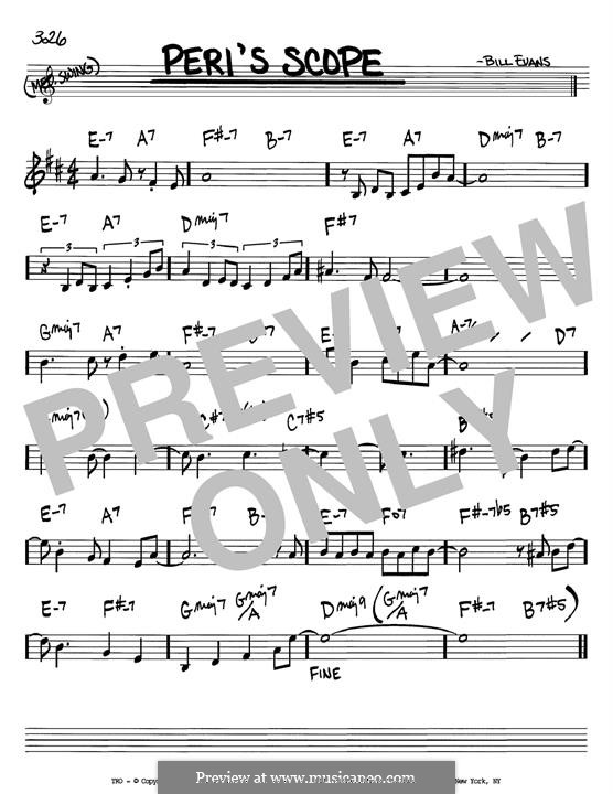 Peri's Scope: Für Gitarre by Bill Evans