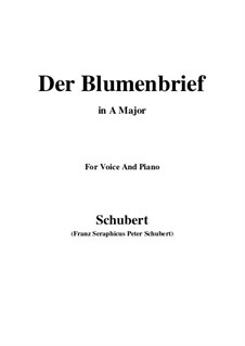 Der Blumenbrief, D.622: Für Stimme und Klavier (A Major) by Franz Schubert
