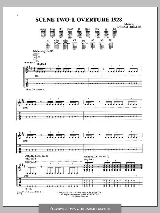 Scene Two: I. Overture 1928 (Dream Theater): Scene Two: I. Overture 1928 (Dream Theater) by Mike Portnoy, John Petrucci, John Myung, Jordan Rudess