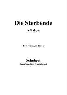Die Sterbende, D.186: G Major by Franz Schubert