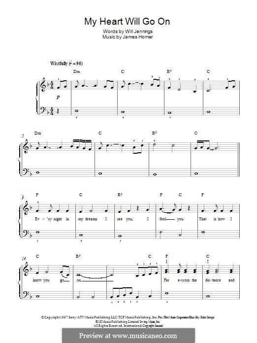 Piano version: Für einen Interpreten by James Horner