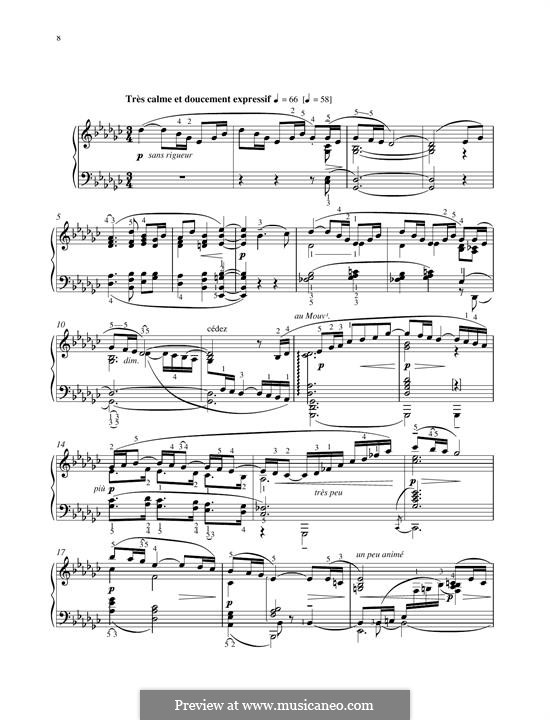 Nr.8 Das Mädchen mit dem flachsfarbenen Haar: Für Klavier by Claude Debussy