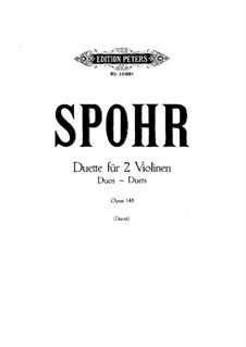 Duett für zwei Violinen, Op.148: Stimmen by Louis Spohr