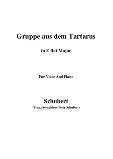 Gruppe aus dem Tartarus, D.583 Op.24 No.1: Für Stimme und Klavier (E Flat Major) by Franz Schubert