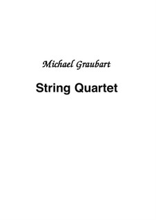 String Quartet: Vollpartitur by Michael Graubart